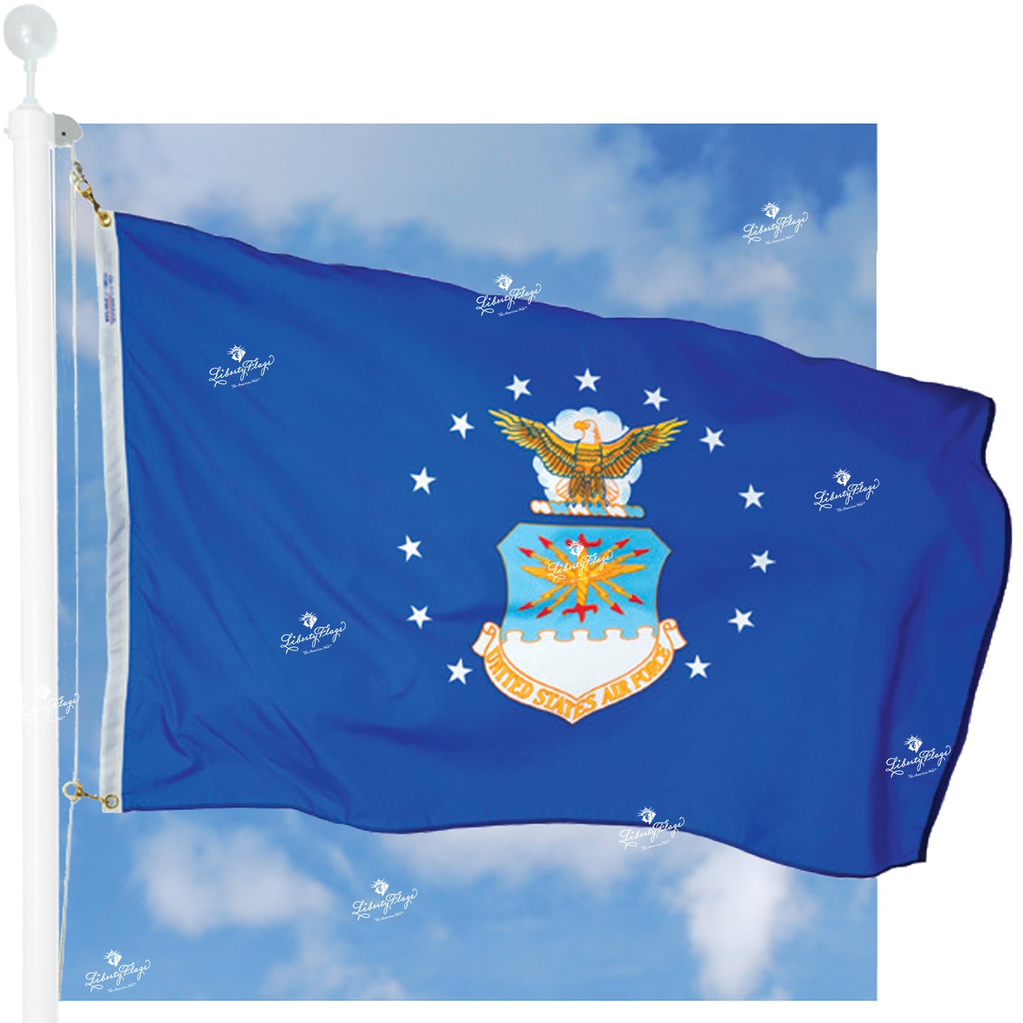 Military Nylon Outdoor Flags - Set of 6 flags only