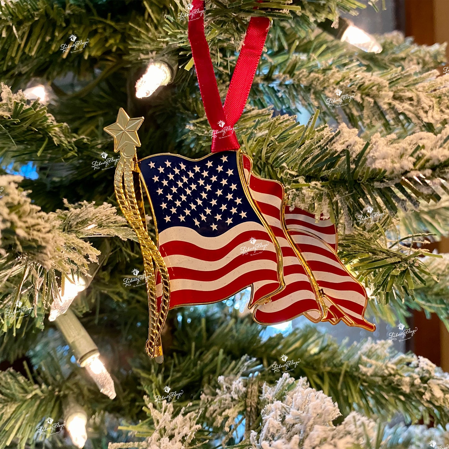 American Flag Ornament