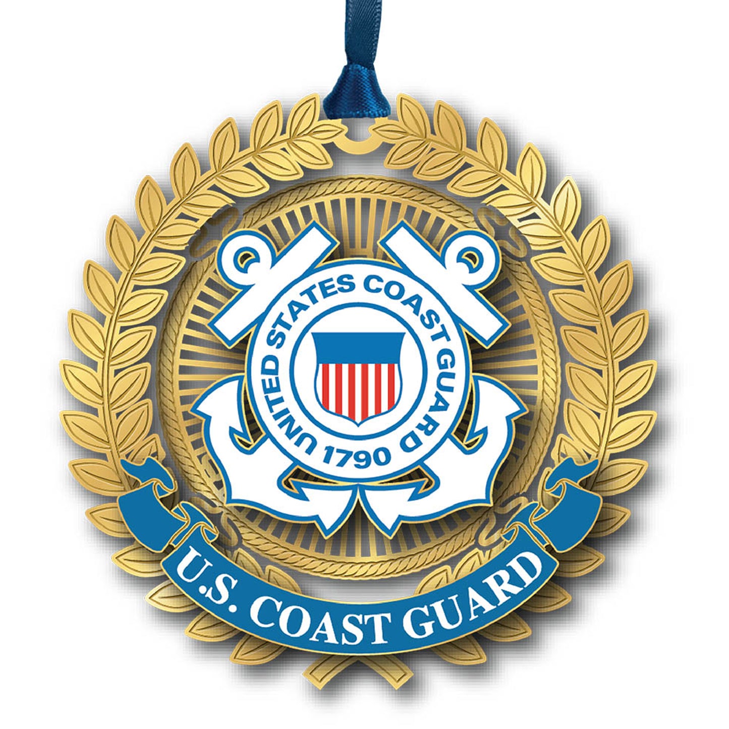 Coast Guard Filigree Ornament