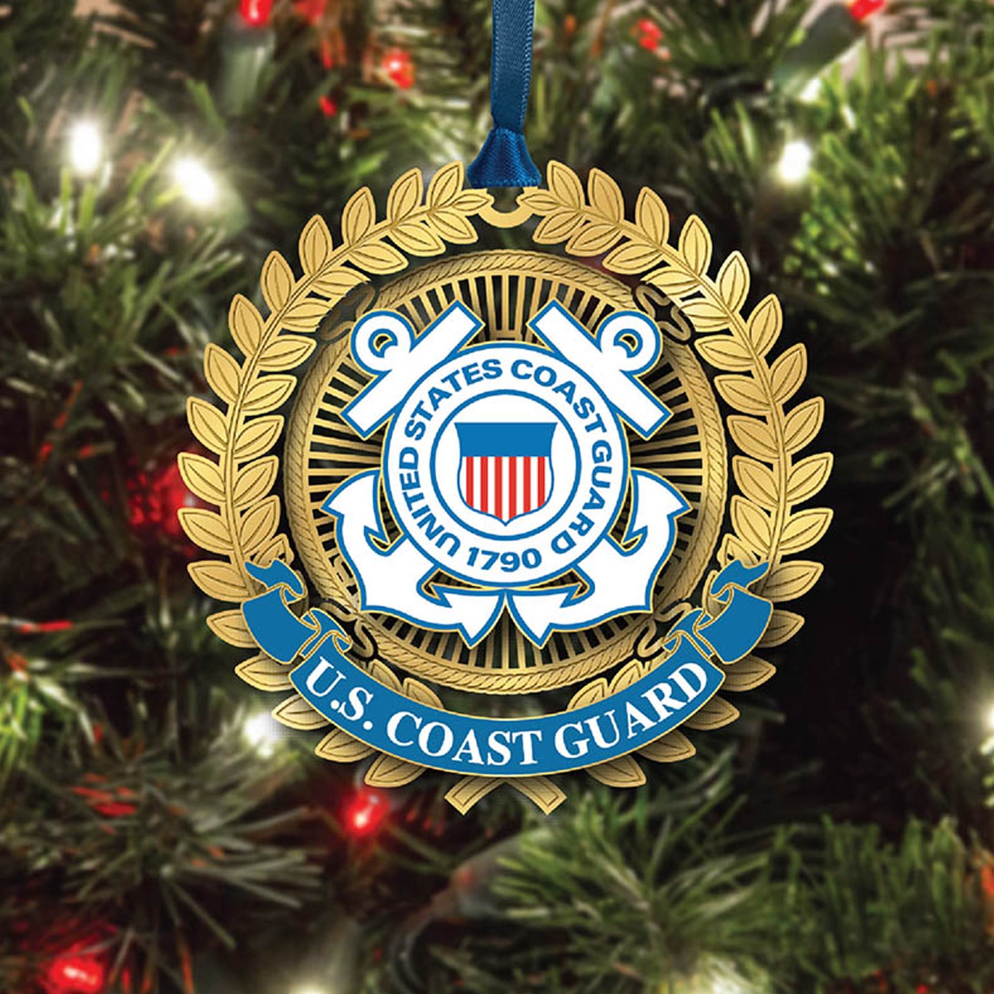 Coast Guard Filigree Ornament
