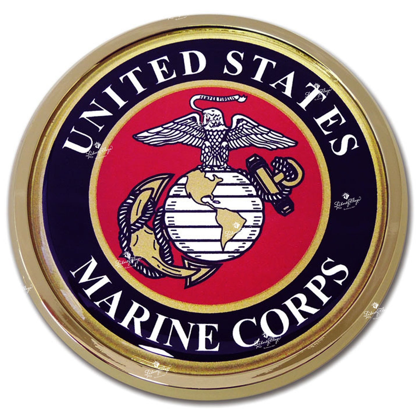 Marine Corps Chrome Auto Emblem