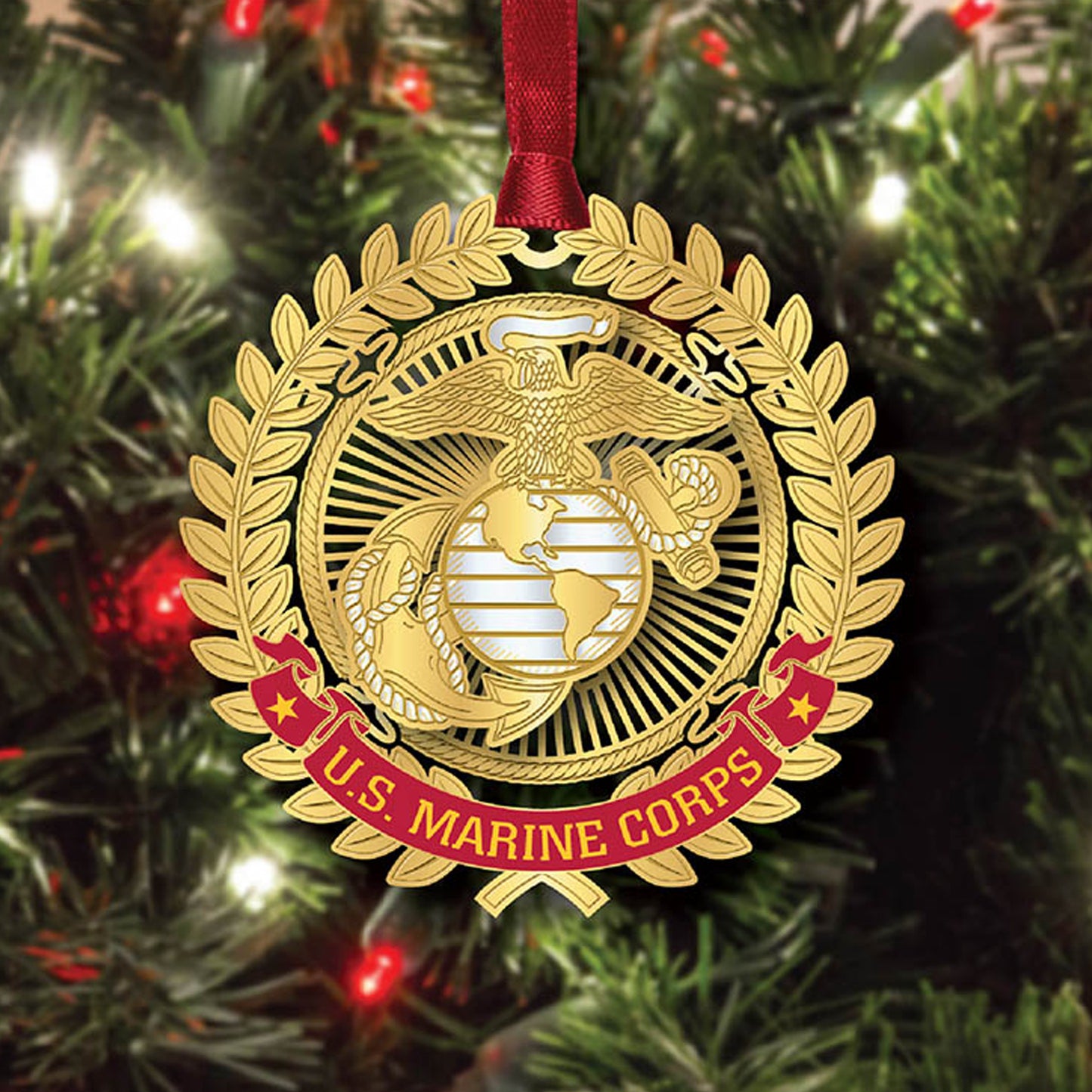 Marine Corps Filigree Ornament