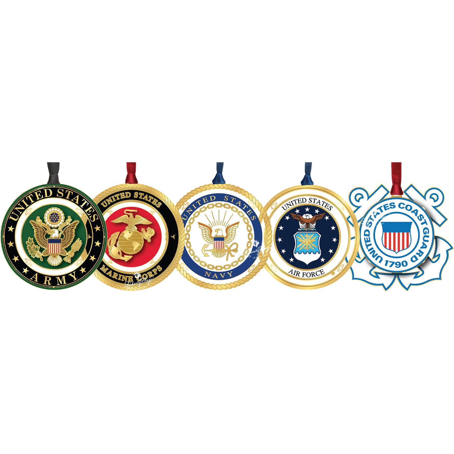 U.S. Military Ornament Complete Seal Sets