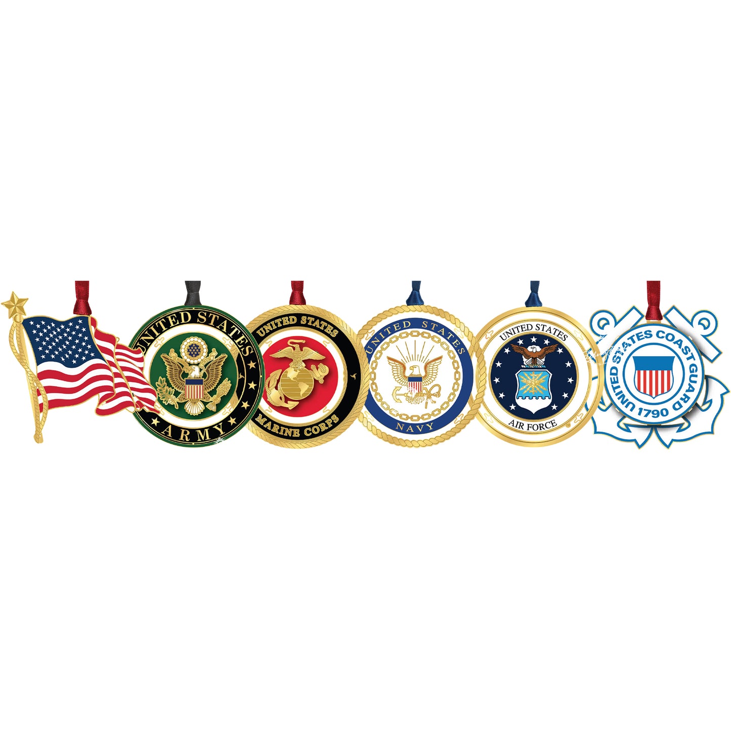 U.S. Military Ornament Complete Seal Sets