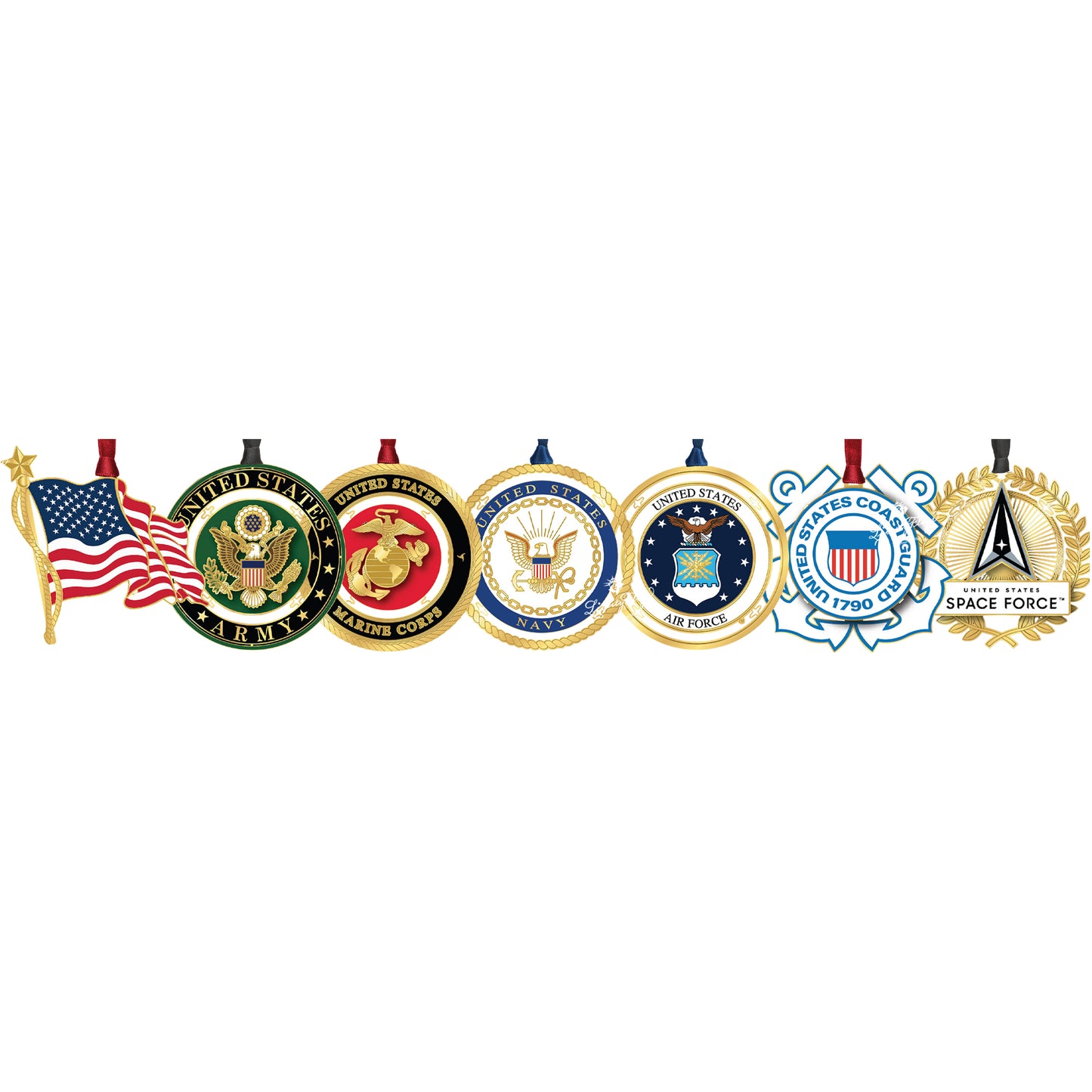 U.S. Military Ornament Complete Seal Sets