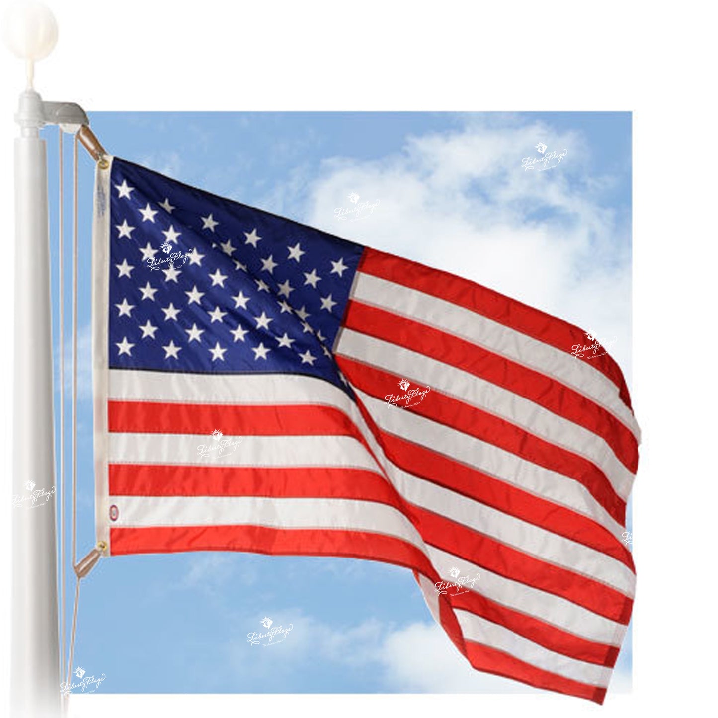 American Flags - Rugged WaveCrest™ Polyester