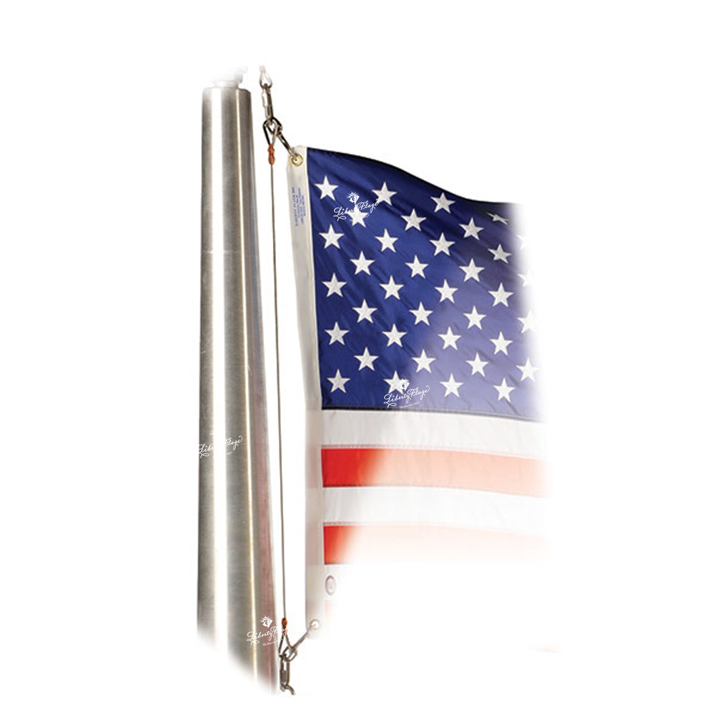Flag Arrangement For Internal Cable Based Flagpole Part
