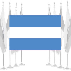 Bandera Argentina con sol