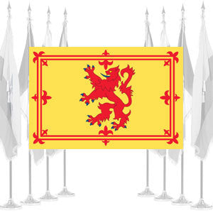 Scottish Rampant Lion Ceremonial Flags
