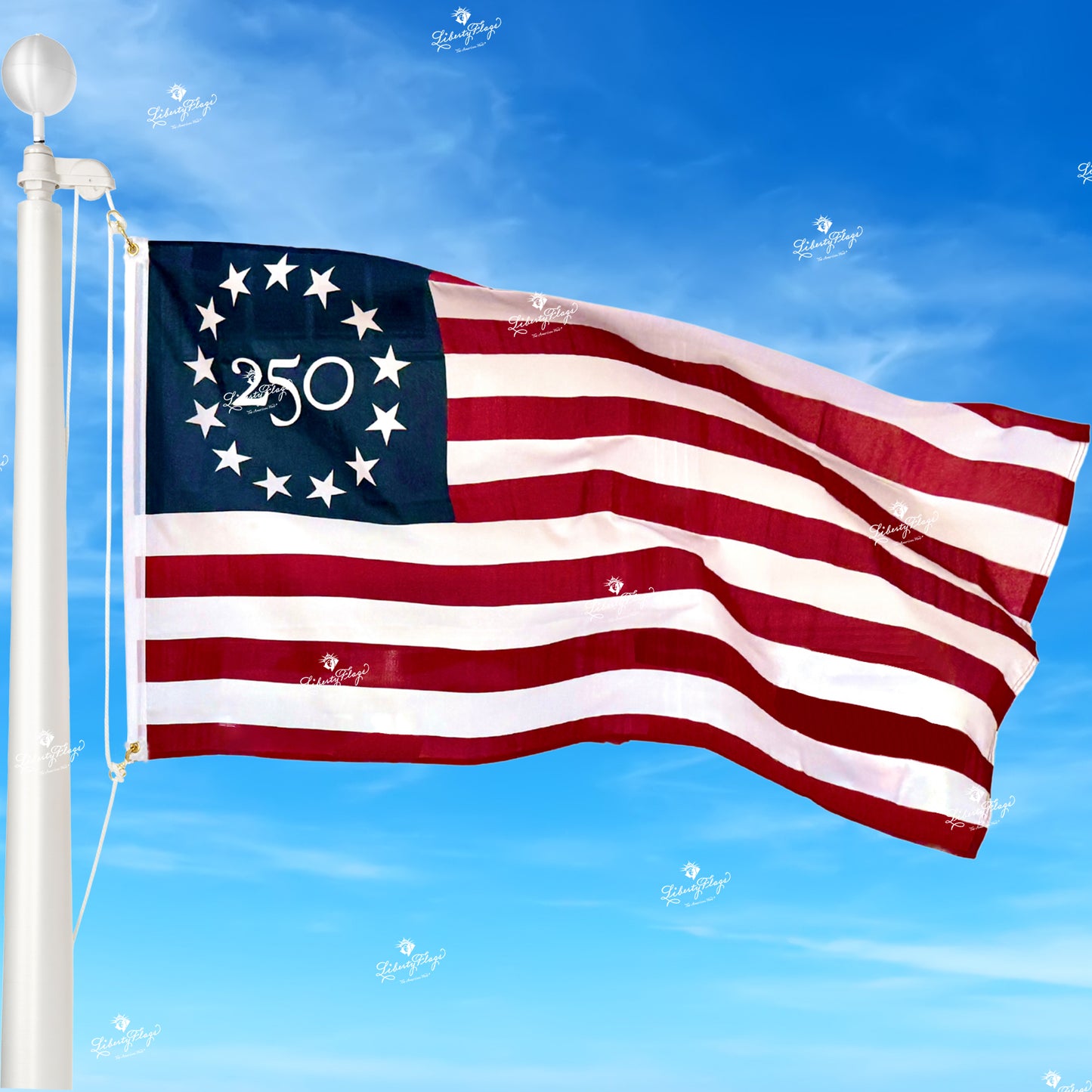 Betsy Ross 250 Polycotton Outdoor Flags