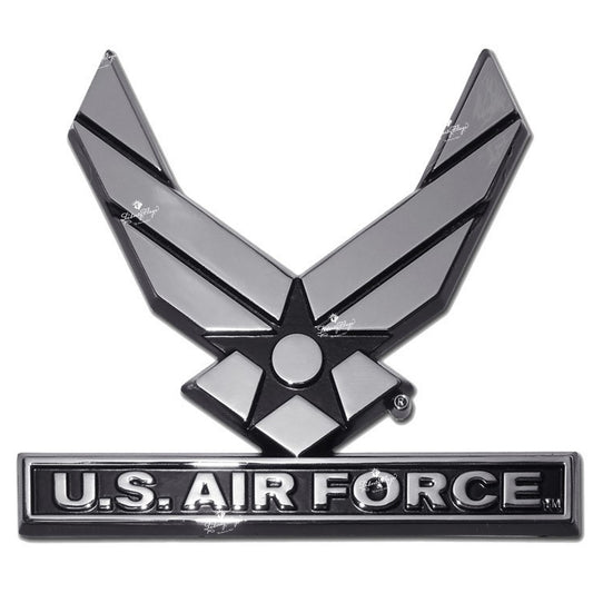 Air Force Wings Chrome Auto Emblem