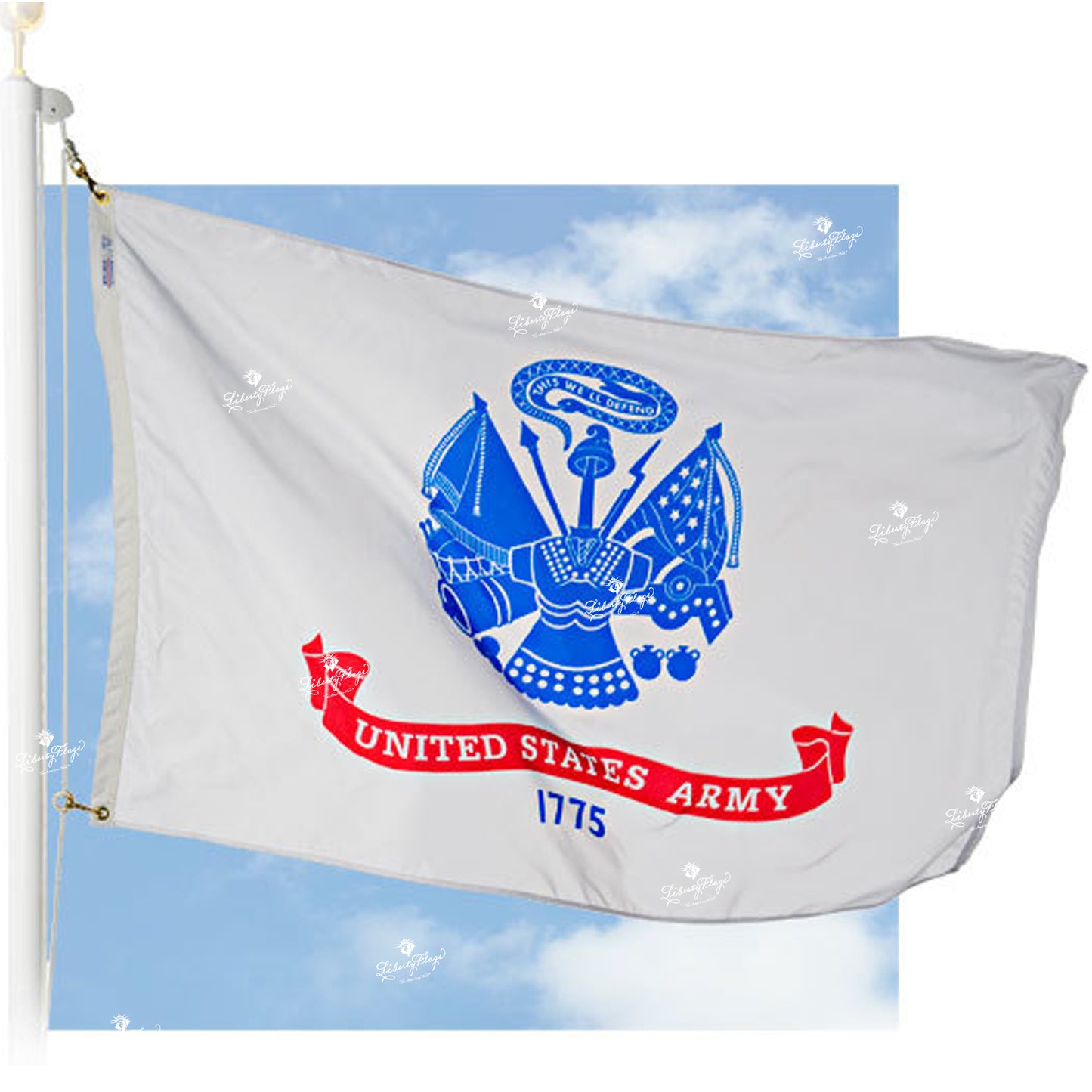 Military Nylon Outdoor Flags -  Set of 5 flags only