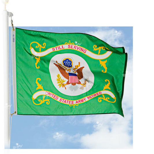 Army Retired Outdoor Flags