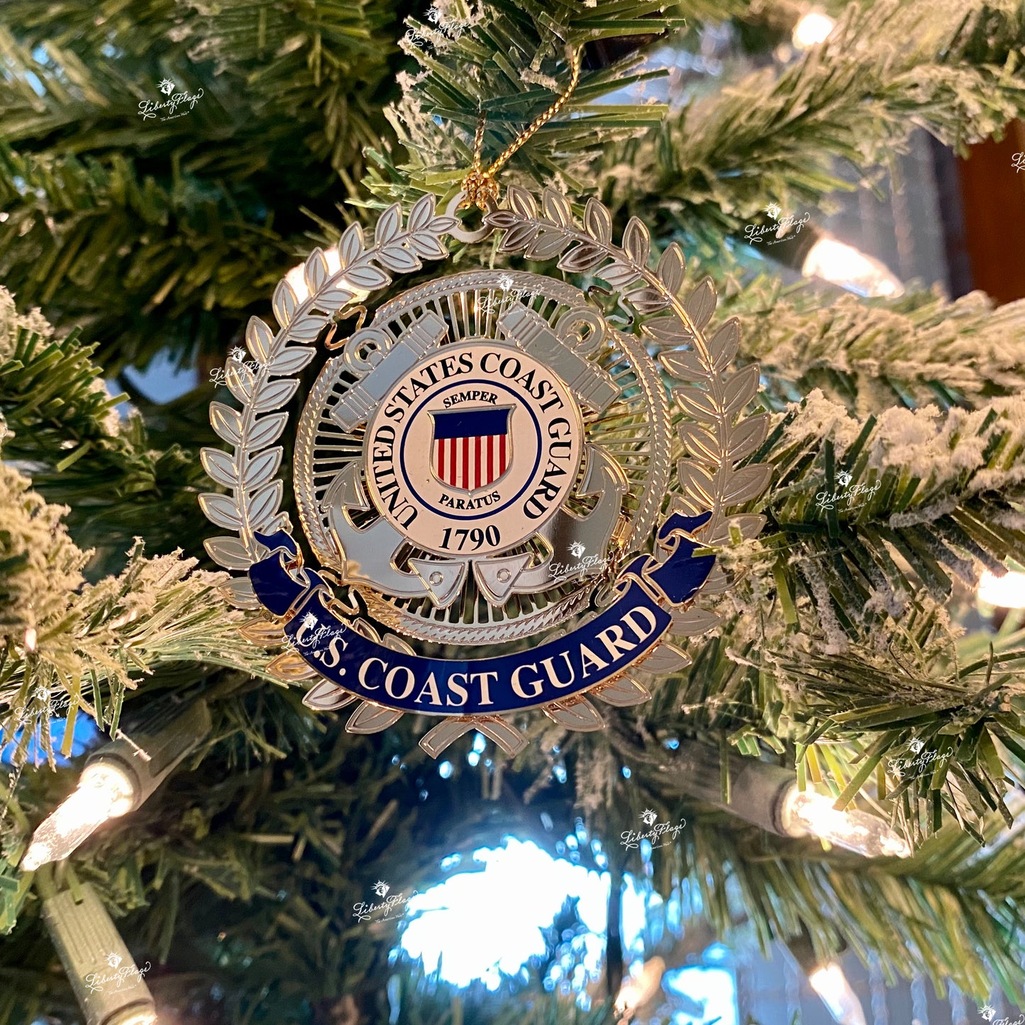 Coast Guard Filigree Ornament
