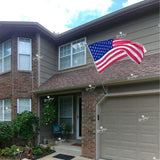 The American Wave - Residential American Flag Set with Spinning Pole (Fixed Bracket)