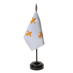 Fleur-de-lis Small Historic Flags (white with 3 fleur)