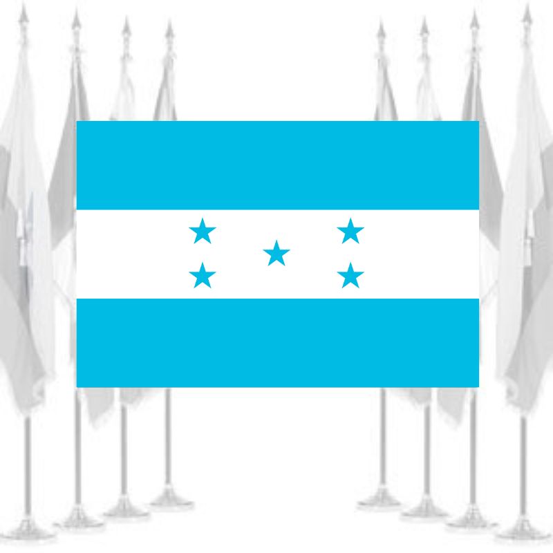 100% American-made Honduras Ceremonial flags