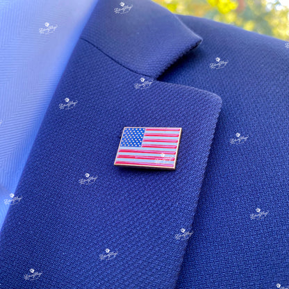 American Flag Lapel Pins, Gold