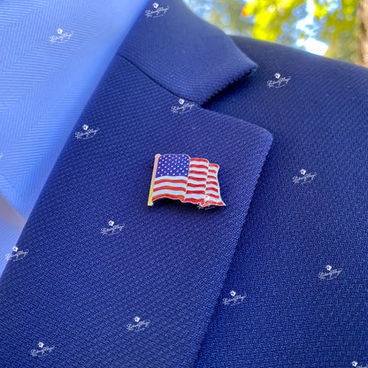 American Flag Lapel Pins, Complete Set