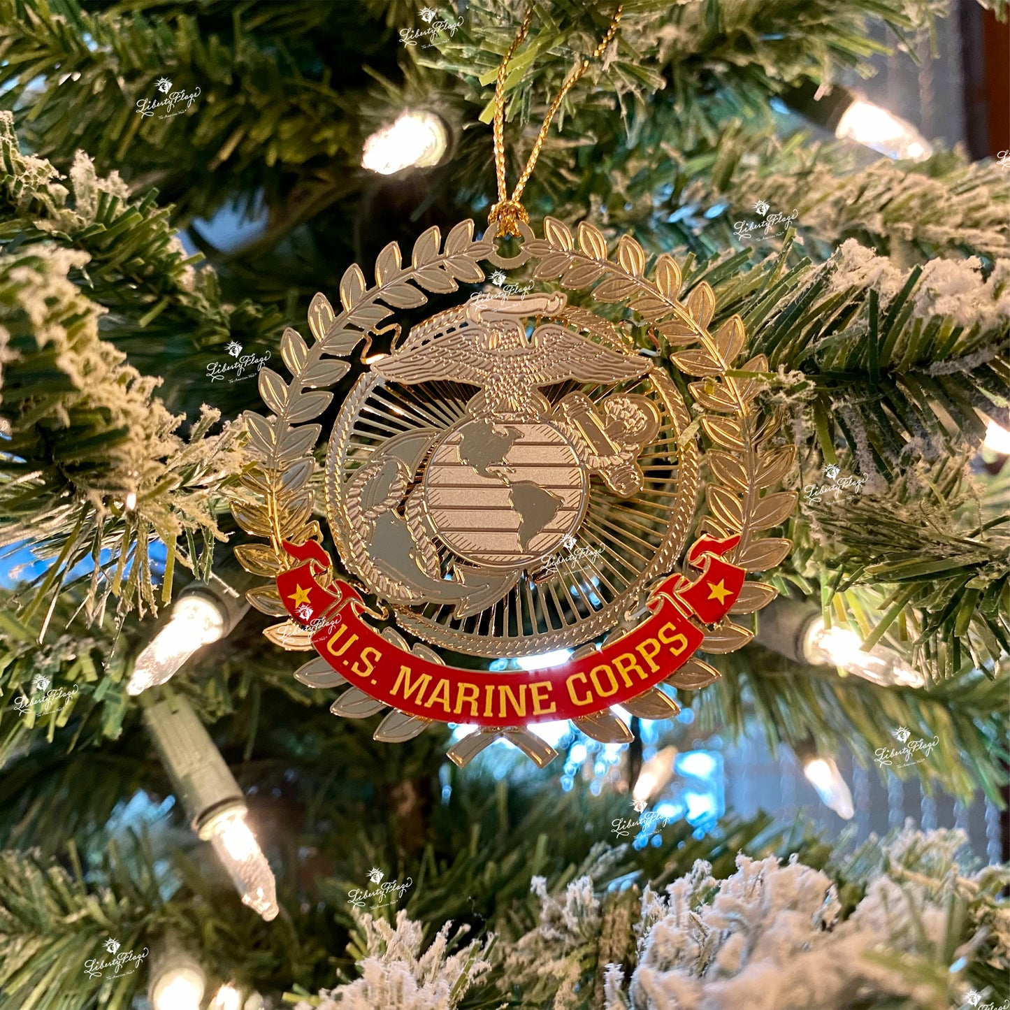 Marine Corps Filigree Ornament