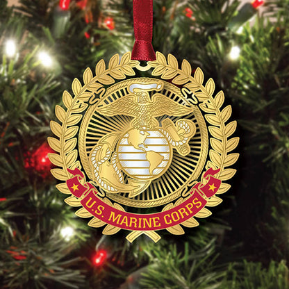 Marine Corps Filigree Ornament
