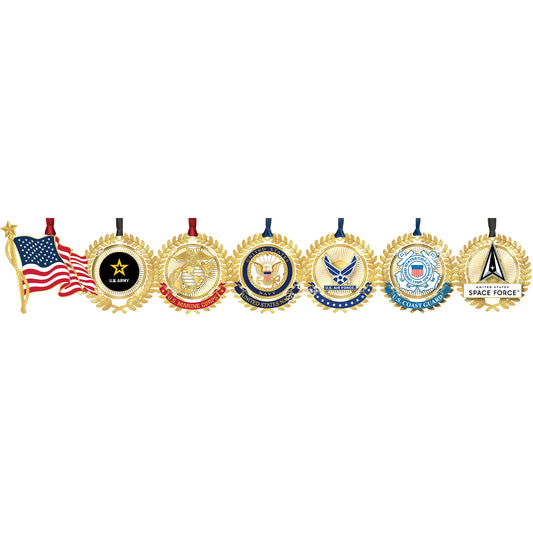U.S. Military Ornament Complete Filigree Sets