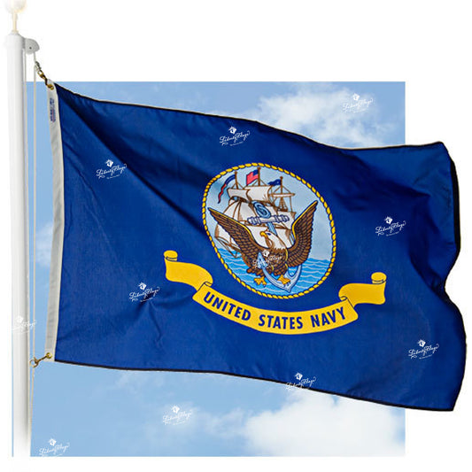Navy Nylon Outdoor Flags