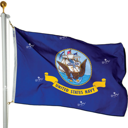 Navy Polyester Outdoor Flags