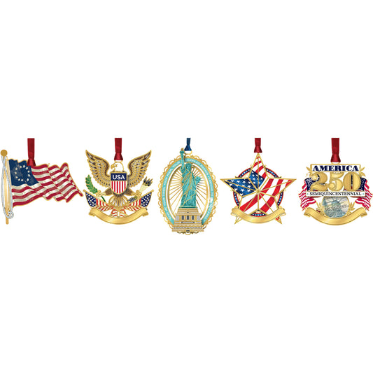 250 Anniversary Ornament Set