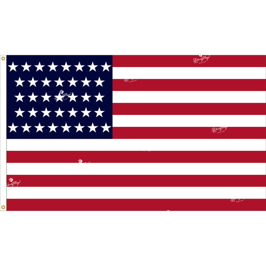 37 Star Outdoor Historic U.S. Flags