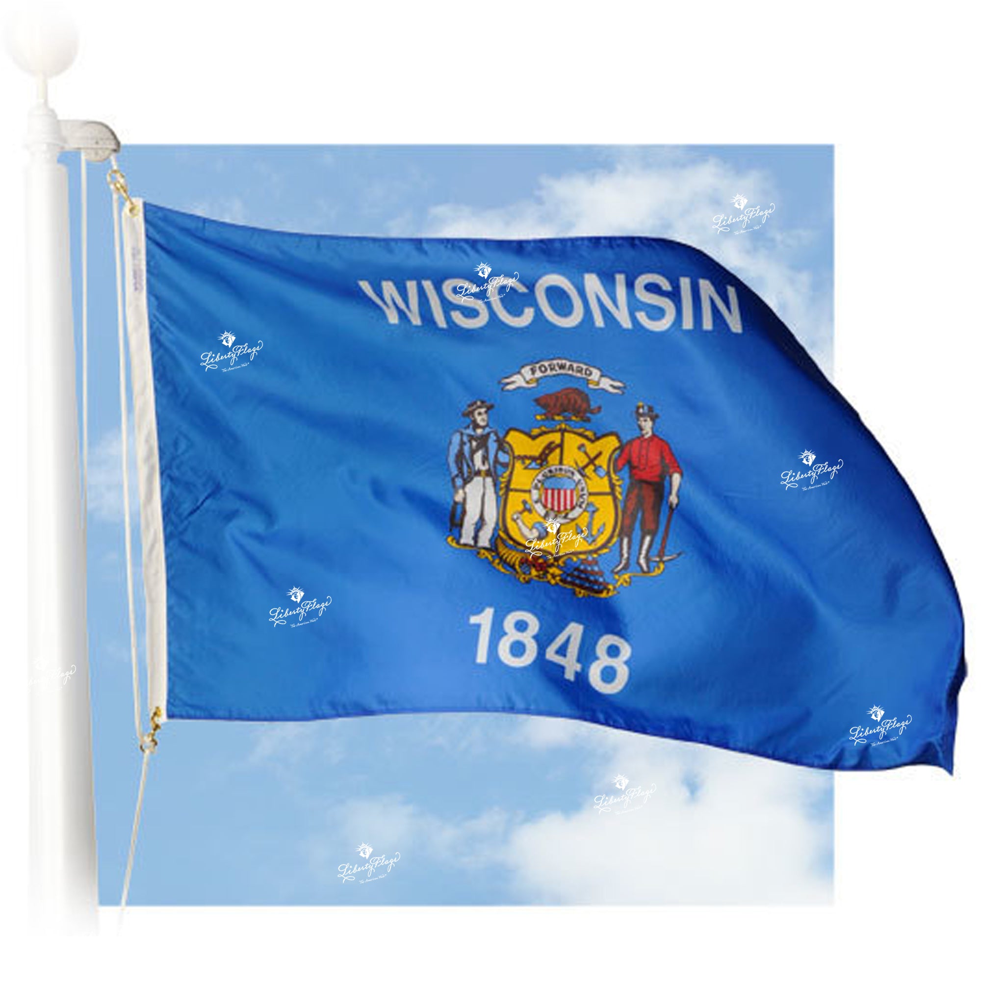 Wisconsin Nylon Outdoor Flags – LibertyFlags.com