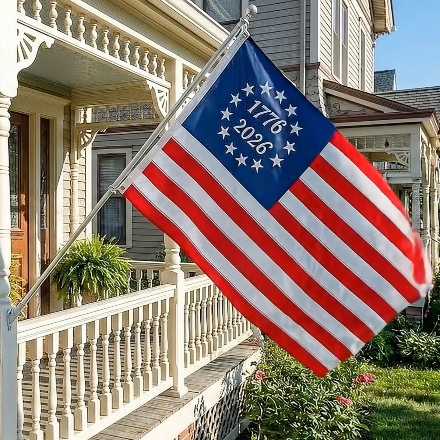 Betsy Ross 250 Semiquincentennial 1776-2026 Outdoor Flag