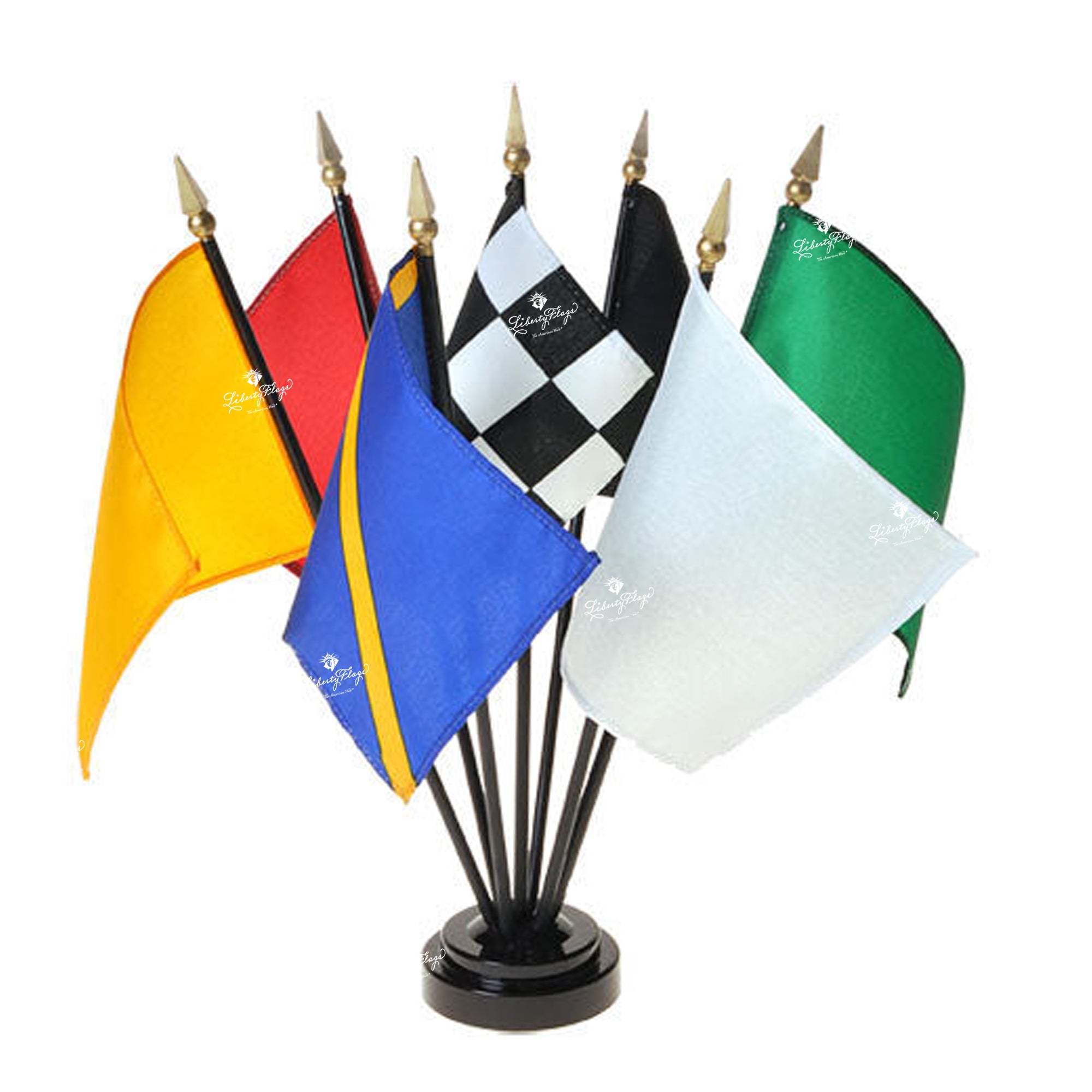 Motor Racing Mini Flag Set – LibertyFlags.com