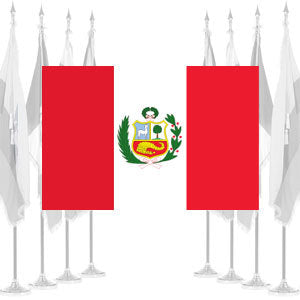 Peru Government Ceremonial Flags