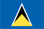 St. Lucia Outdoor Flags