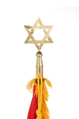 Ceremonial Flagpole Ornament - Star of David