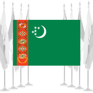 Turkmenistan Ceremonial Flags