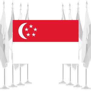 Singapore Ceremonial Flags