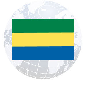 Gabon Outdoor Flags
