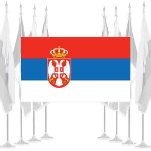 Serbia Ceremonial Flags