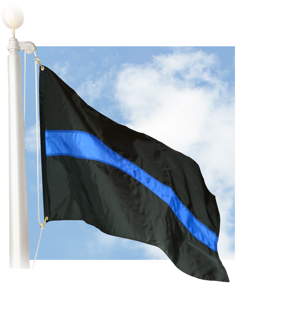 Thin Blue Line Police Flag  LIBERTY FLAGS, The American Wave®