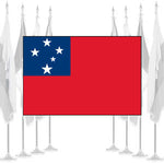 Western Samoa Ceremonial Flags