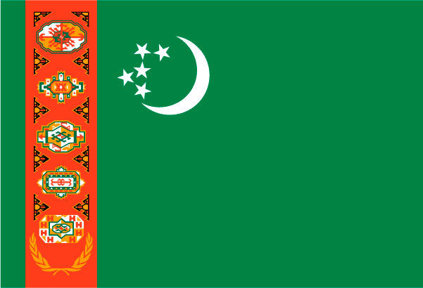Turkmenistan Outdoor Flags