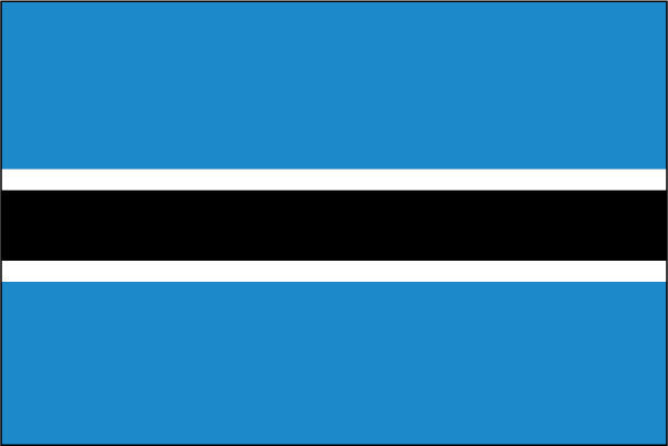 Botswana Ceremonial Flags