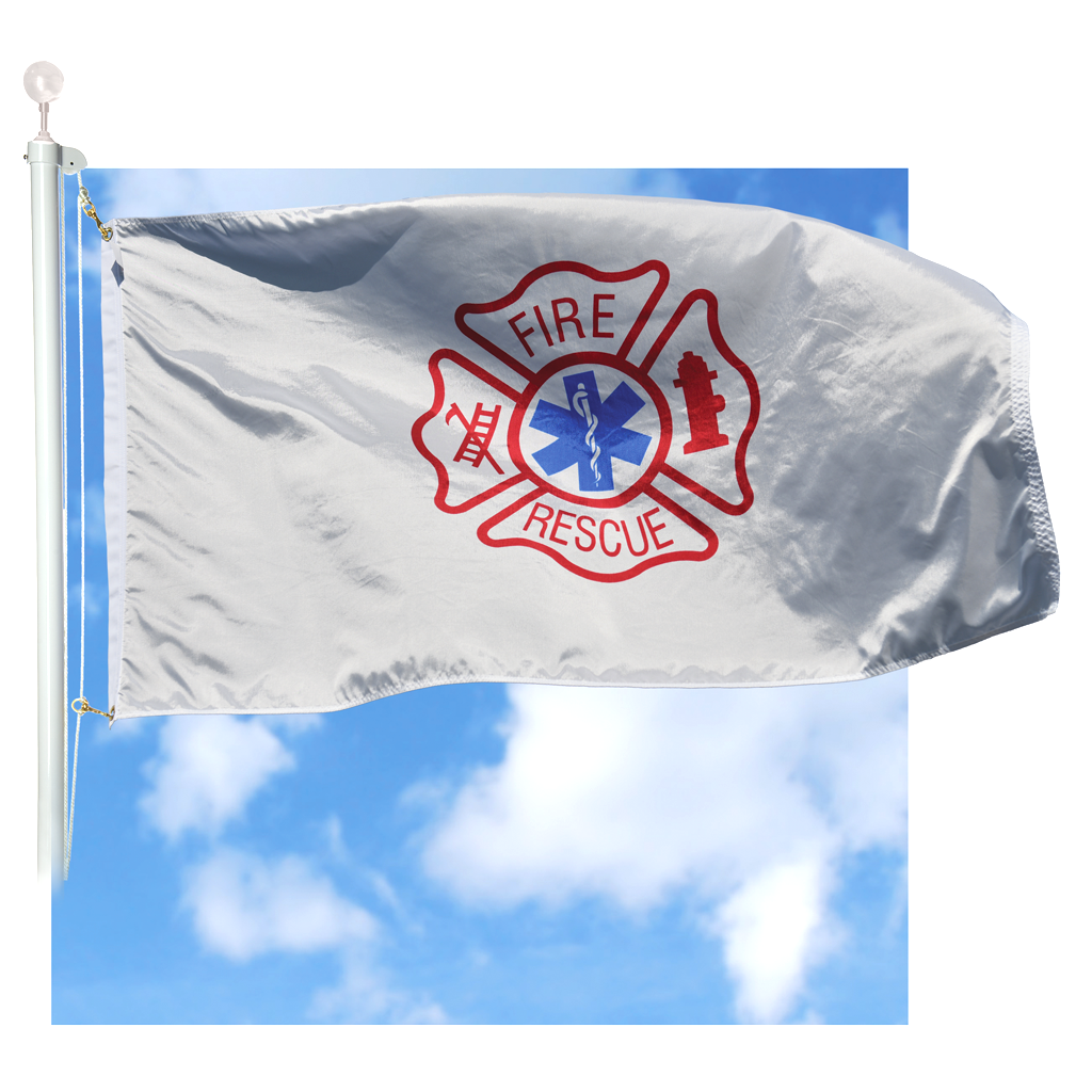 Emergency Fire Rescue Flag – LibertyFlags.com