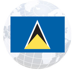 St. Lucia Outdoor Flags