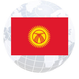 Kyrgyzstan Outdoor Flags