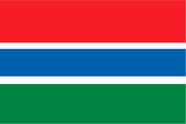 Gambia Outdoor Flags