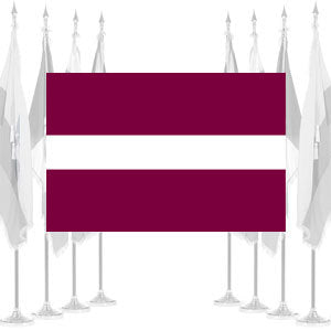 Latvia Ceremonial Flags