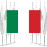 Italy Ceremonial Flags